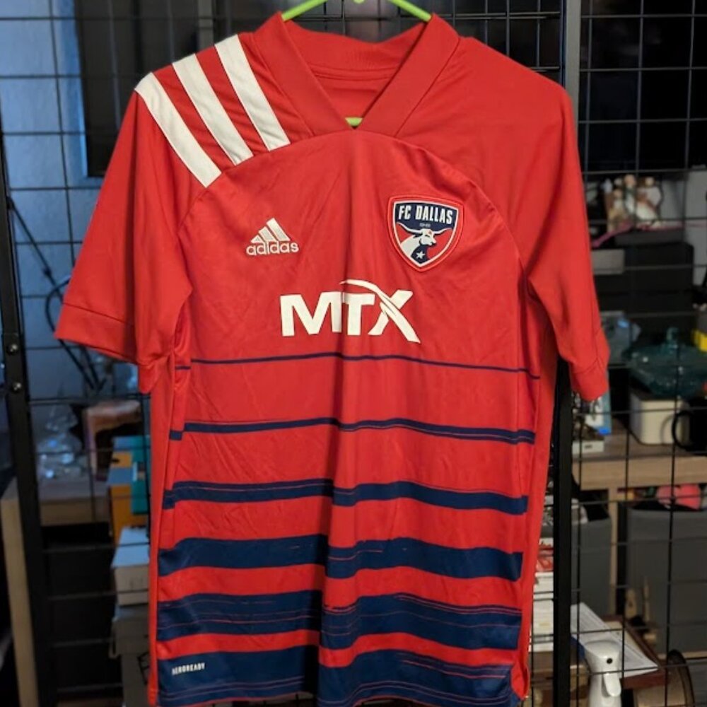 M1 2021 Authentic ADIDAS Youth FC Dallas Jersey